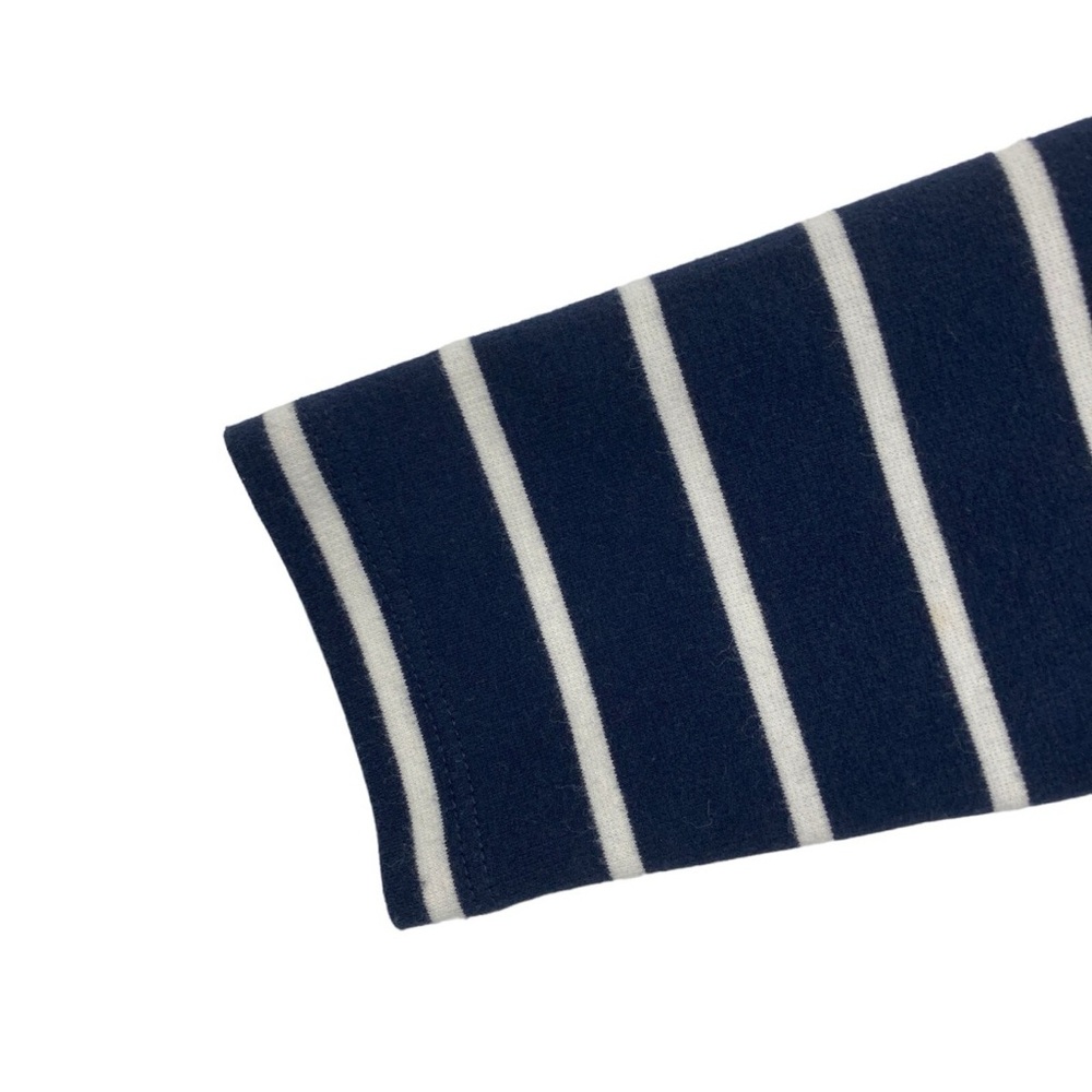 Tommy Hilfiger Navy Blue & White Striped Cotton Blend Knit Dress (Size Medium) - Picture 9 of 11